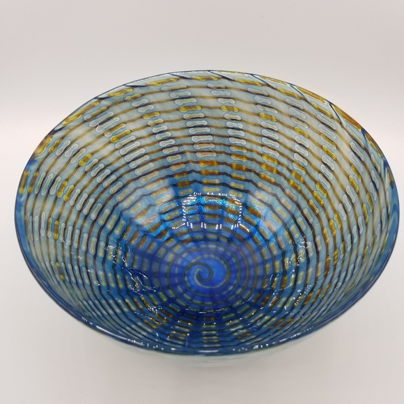 Kosta Boda Other - Small Peacock Bowl By Bertil Vallien - Kosta Boda